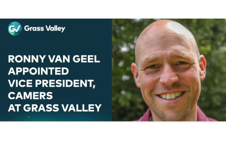 Ronny Van Geel es nombrado vicepresidente de la división de cámaras de Grass Valley 