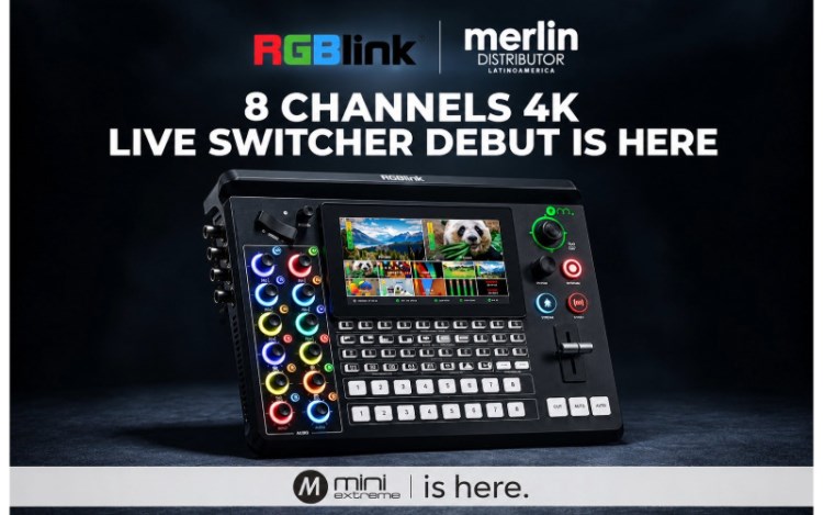 Merlin Distributor introduce en América Latina el switcher Mini-Extreme de RGBlink